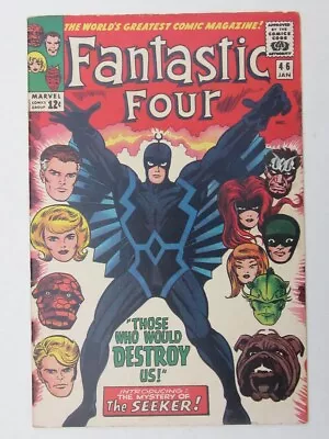 Fantastic Four Marvel #46 Jan 1st App Black Bolt Origin 2nd Inhumans Seeker Vf • $599.95