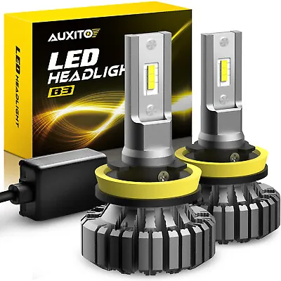 AUXITO H11 LED Headlight Fog Bulbs White Low Beam Conversion Kit 20000LM Bright • $28.49