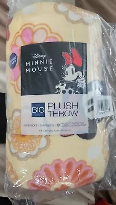 Disney Minnie Mouse Supersoft Oversized Plush Throw 60 ×72  SEALED The Big One • $24.71