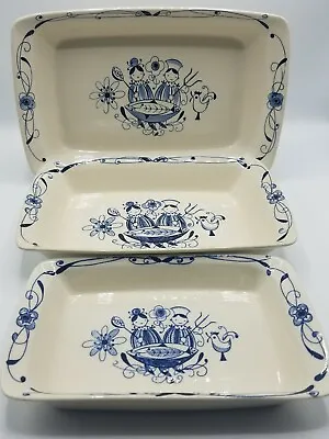 (3) Stavangerflint Norway Inger Waage Design Flamingo CHEF Bakeware Casseroles • $99