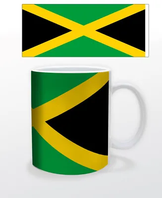 Jamaica 11 Oz Coffee Mug Tea Cup Flag Bob Marley Caribbean Kingston Rastafari!!! • $19.99