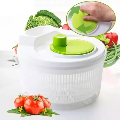 Vegetables Salad Spinner  Lettuce Greens  Dryer Drainer Fruit Wash Clean Basket  • $20.10