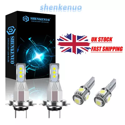 FOR Citroen DS3 Super White Xenon HID Low Dip/LED Trade Side Lights Bulbs Sets • £19.98