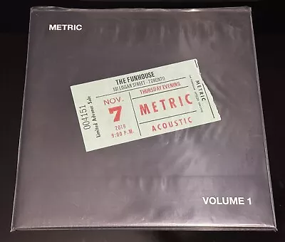 Metric Live At The Funhouse Volume 1 Vinyl Record Very Rare HTF #51/300 LP Indie • $425