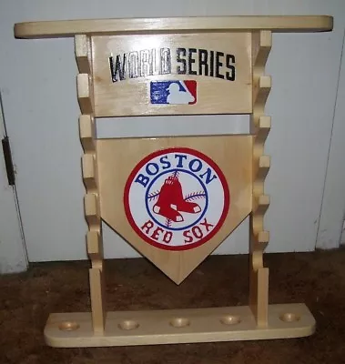 Mini Bats Boston Red Sox World Series Display Rack For 6 Mini Bats Pinewood  • $89.95