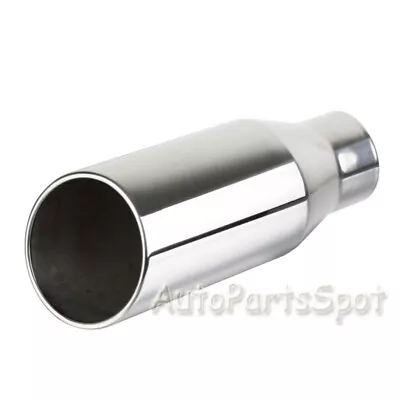 Truck Diesel Stainless Steel Exhaust Tip With Bolt - 4  Inlet 6  Outlet 15  Long • $29.99