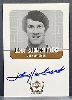 1999 Upper Deck Century Legends Epic Signatures John Havlicek Autograph AUTO  • $134.95