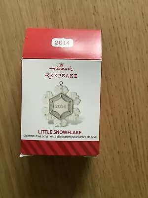 £1.99 • Buy Hallmark Keepsake Little Snowflake Christmas Ornament 2014