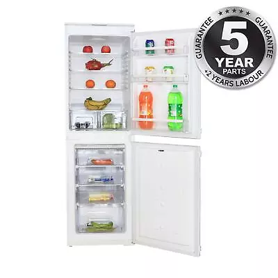 SIA RFF102 50/50 Integrated White Built In Frost Free Fridge Freezer • £359.99