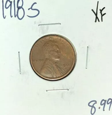 1918-s Lincoln Wheat Cent ~ Xf ~nice Coin~ • $8.99