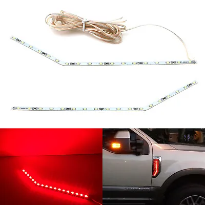 Red LED Background Illumination Kit 17-22 F250 F350 F450 Side Fender Emblem • $26.99