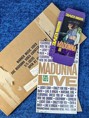 Madonna Virgin Tour Promo Counter Stand Display & Box 1985 Warner Rare • £723.85