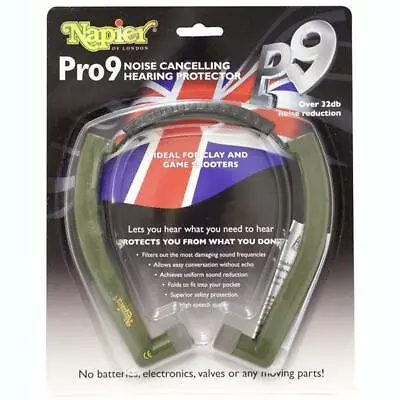 £34.99 • Buy Napier Pro 9 Ear Defenders Hearing Protection Shooting UK Model P9 Comfort Plug