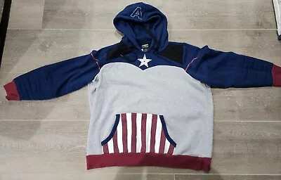 Marvel Her Universe Captain America Logo Hoodie Sweatshirt Womens Size 1x  • £18.05