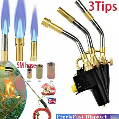 Professional Propane Mapp Gas Blow Torch Welding Soldering Brazing Plumbers Tool • £27.68