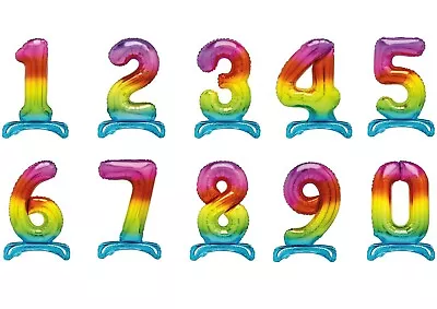 AIR FILL STANDING 30  Foil Number Balloons Air Birthday Party • £2.99