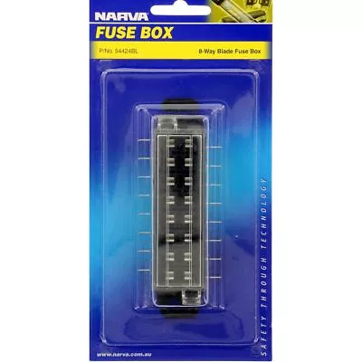 Narva Blade Fuse Box 8 Way 30A 54424BL • $16.96