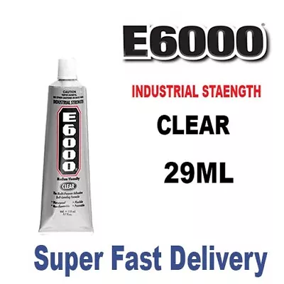 E6000 Glue 29.7ml / 110ml Adhesives Multipurpose Gem Rhinestones Crafts Jewellry • £4.99