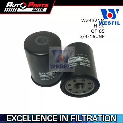 Wesfil Oil Filter Z432 • $21.99