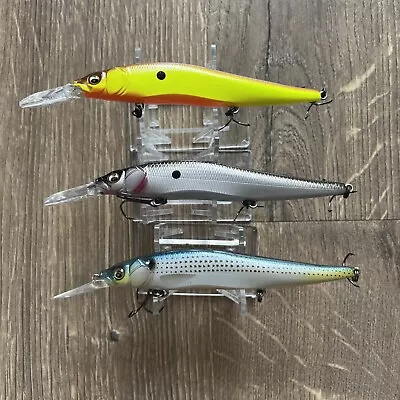 LOT OF 3 Megabass Ito Vision 110+1 Oneten Plus 1 Jerkbaits Preowned • $37.99