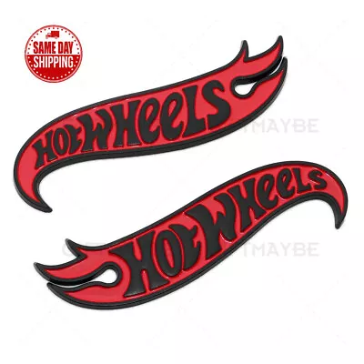 Camaro 3D Hot Wheels Letter Fender Marker Logo Emblem Badge ZL1 Z28 Black Red • $19.99