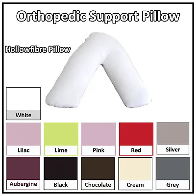 £4.45 • Buy V Shaped Pillow And Pillowcase/cover Orthopedic Nursing Pregnancy Baby Support