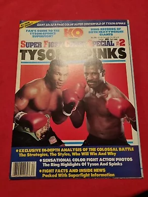 KO Presents Super Fight Color Special #2 Mike Tyson Vs. Michael Spinks Poster NM • £7