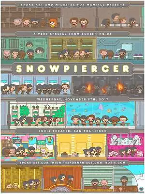 Snowpiercer By 100% Soft Ltd Edition X/100 Print Poster Mondo MINT Movie Art • $85