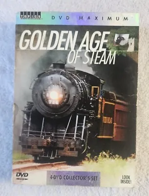 Golden Age Of Steam 4 DVD Collector’s Box Set Movies Train Locomotive Made In US • $14.99