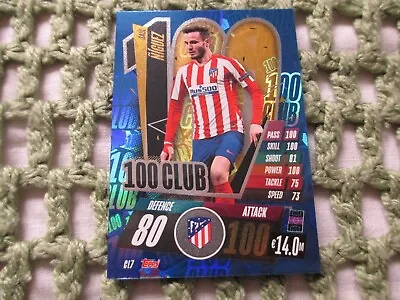 Match Attax Attack 2020-21 20-21 CL7 Saul Niguez Atletico 100 Hundred Club Card • £4.94