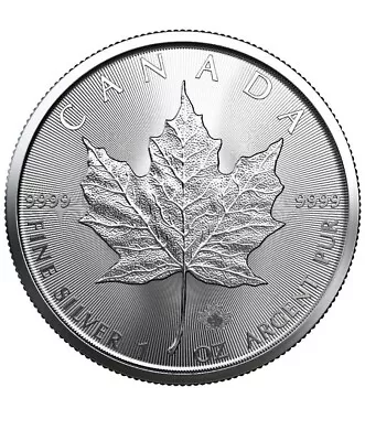 2023 $5 Silver Canadian Maple Leaf 1 Oz BU • $25