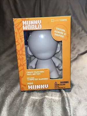 Munny World Create Your Own Vinyl Art Mini Toy Kidrobot Loot Crate Exclusive NEW • $12