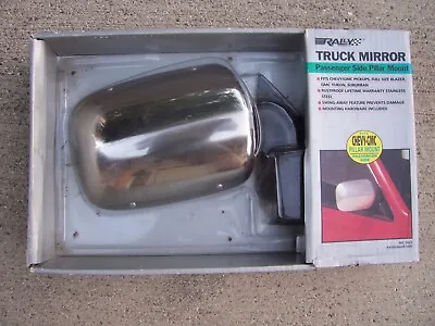 Passenger Side Chrome View Mirror For 1988-2000 Chevy GMC Trucks #3623 Vintage • $26.67