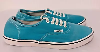 Vans Off The Wall Canvas Skater Shoes Turquoise Size 4 UK • £9.99