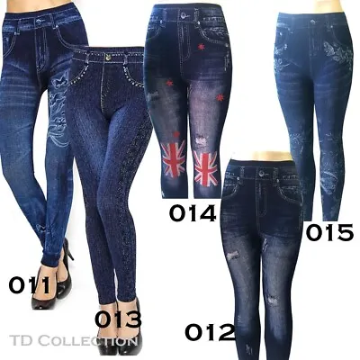 Women Denim Jeans Sexy Skinny Leggings Jegging Stretch Pants Trousers New TD NEW • $14.25