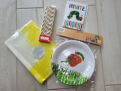 £8.95 • Buy The Very Hungary Caterpillar, All In - Invites, Plates, Straws And Table Cloth