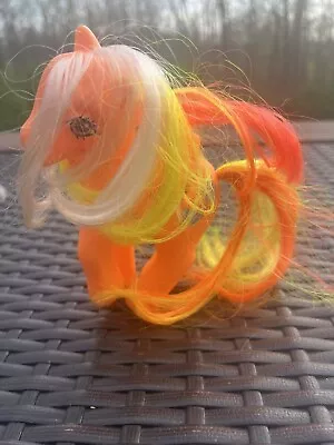 Vintage My Little Pony G1 1987 SEA BREEZE Tropical Fish Neon Orange Pegasus MLP • $12.99