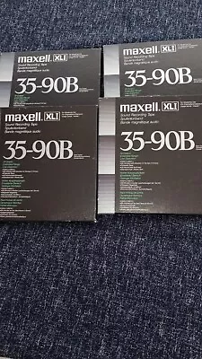 7  Maxell Reel To Reel Tape 35-90B X 4 • £16.10