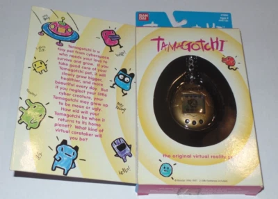 $120 • Buy Original Tamagotchi Gold - Bandai 1996 - 1997 English - Complete
