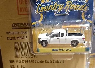 Greenlight 1/64. Country Road. 2015 Ford F-150 XL Ladder Truck Construction • $14.99