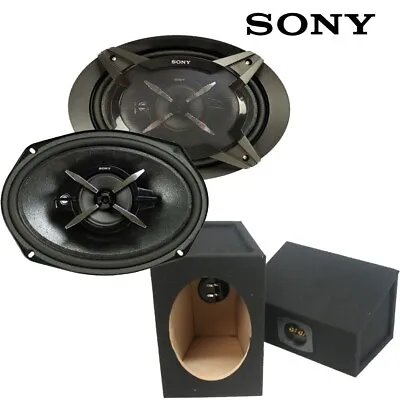 £84.95 • Buy Sony XS-FB6930 6x9” 3-Way Coaxial Shelf Speakers 900W Total Power + Black Boxes