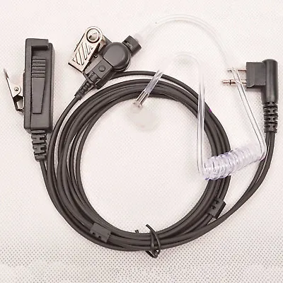 2 Wire Surveillance Earpiece Headset Mic - For Motorola 2 Pin Radios And More • $12.98
