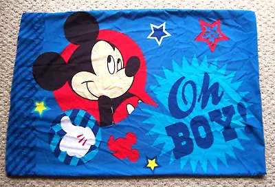 Mickey Mouse  Pillow Case  Oh Boy    29 1/2 X 20 • $7.95