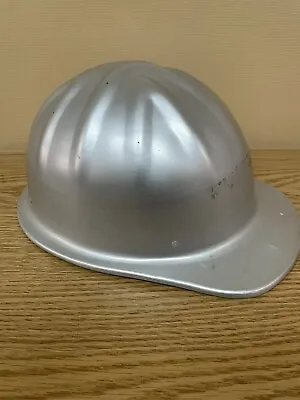 Vintage McDonald T MSA Aluminum Hard Hat Helmet Mine Oil Drilling Logger Safety • $29.95