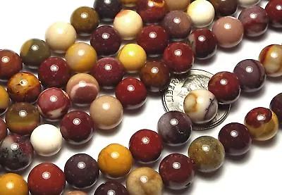 15.5  Strand MOOKAITE JASPER 8mm Round Beads • $9.90