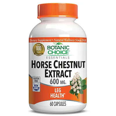Botanic Choice Horse Chestnut Extract 600 Mg. Leg Health Herbal Supplement 60 • $14.99