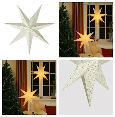 Ikea Strala Christmas Xmas Star Pendant Light Lampshades Various Designs  70 Cm • £15.70