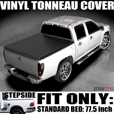 For 97-03 Ford F150/F250 Flareside 6.5 Ft 78 BedHidden Snap Vinyl Tonneau Cover • $162