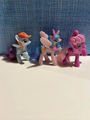 My Little Pony McDonalds Rainbow Dash Cheerilee Princess Celestia Lot 3 Hasbro • $6.75