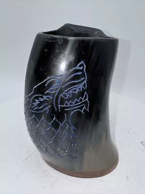 Handmade Stark Wolf Viking Drinking Horn Mug Cup Beer Wine Rum Mead Stylish Mug  • $9.99
